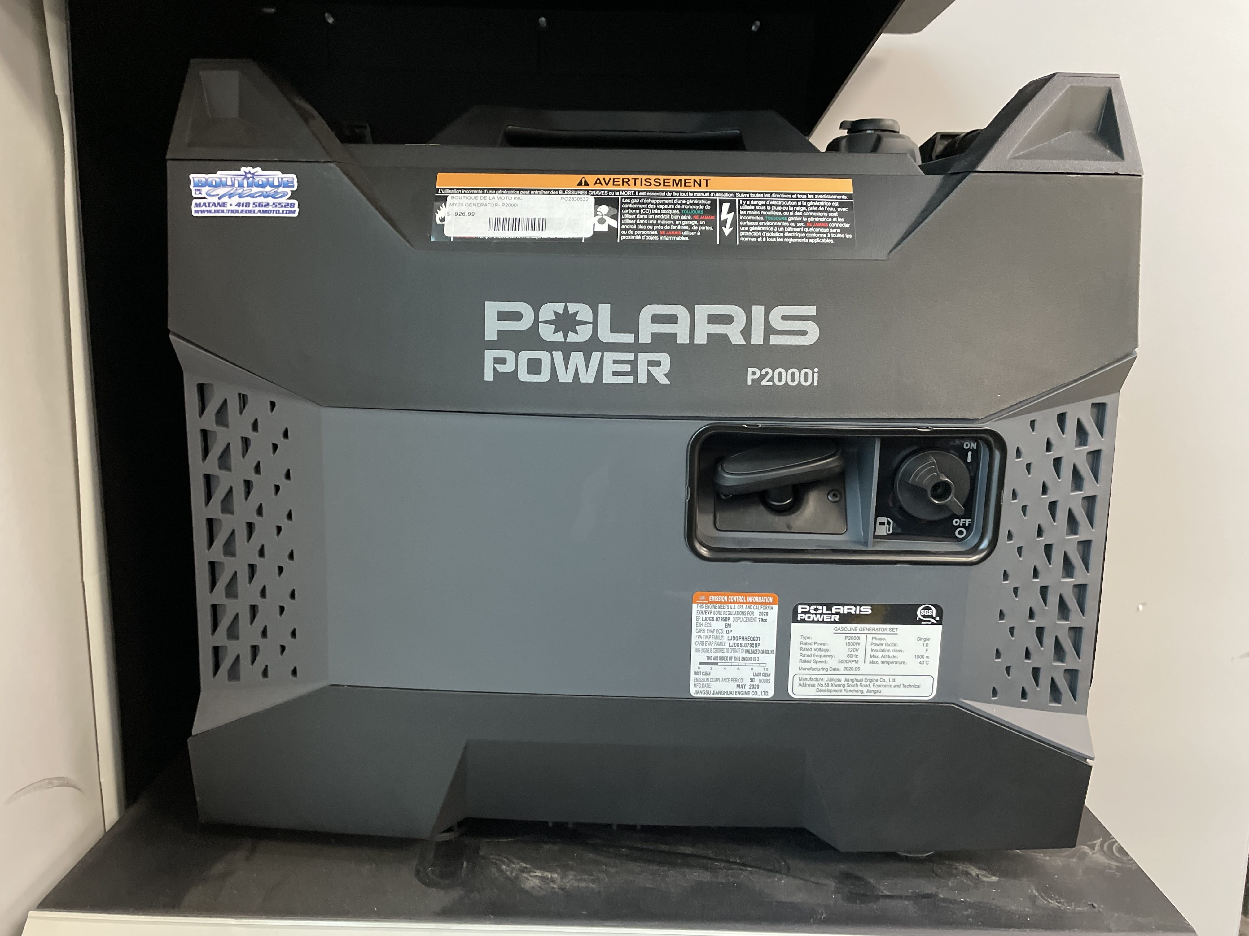 Boutique de la Moto à Matane 2021 POLARIS P2000